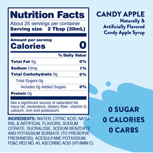 Sugar Free Candy Apple Flavor Infusion Syrup!