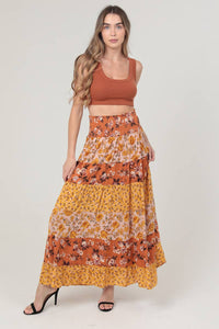Dusty Dawn Smocked Skirt!