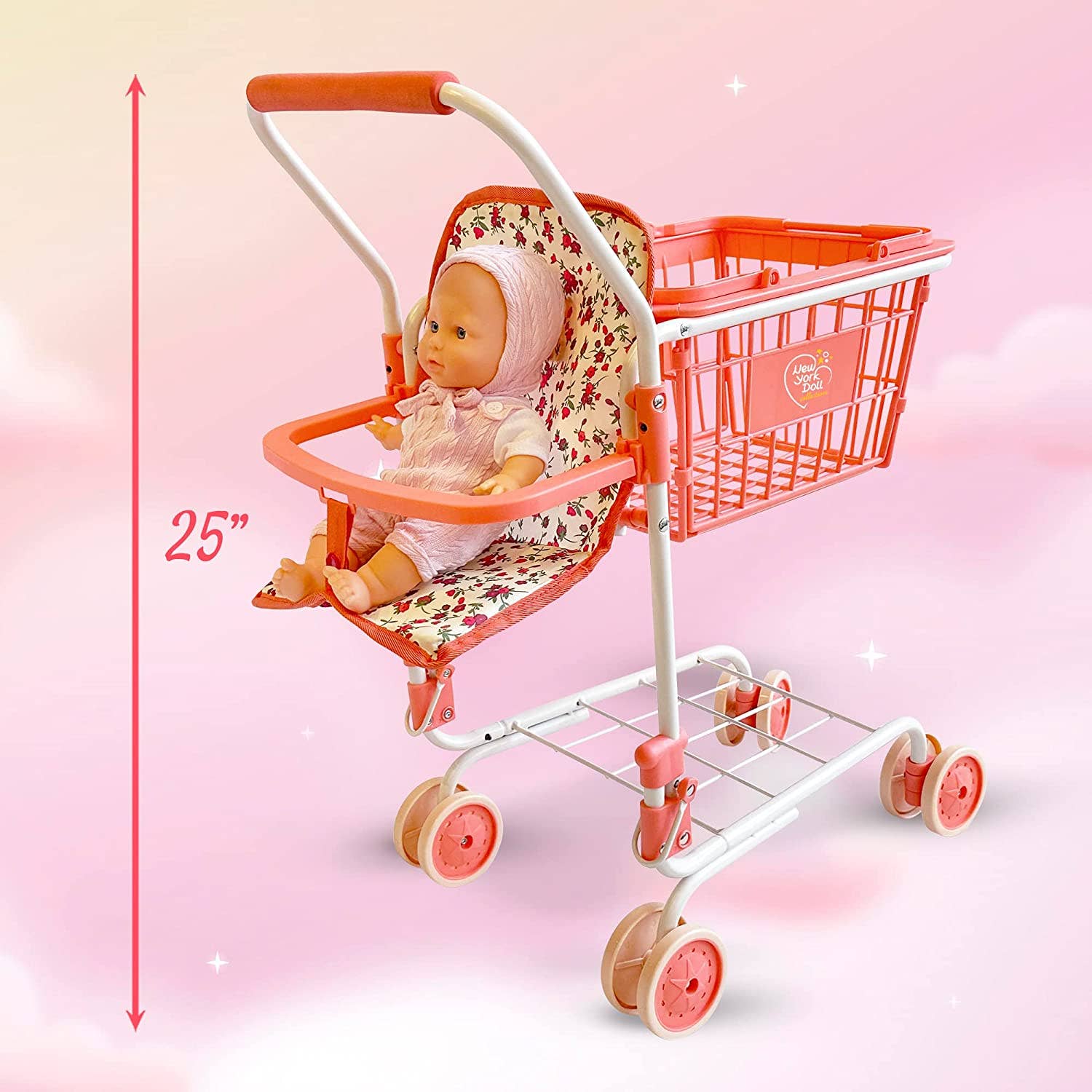 Toy Shopping Cart - Includes Food!