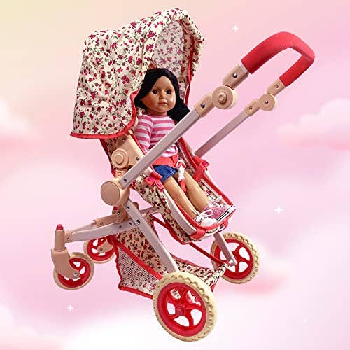 Convertible Combo Baby Doll Floral Stroller!