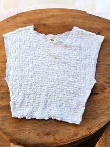 Textured Stretch Sleeveless Top!
