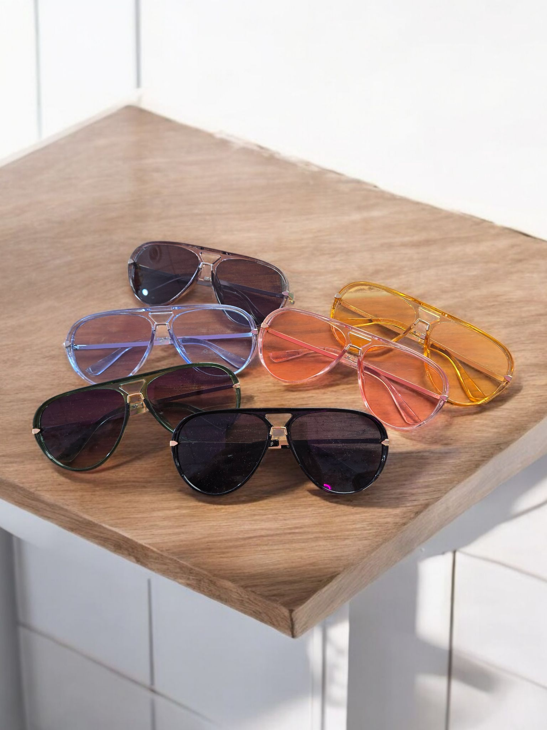 Oversized Bridged Sunglasses! 6 Colors!