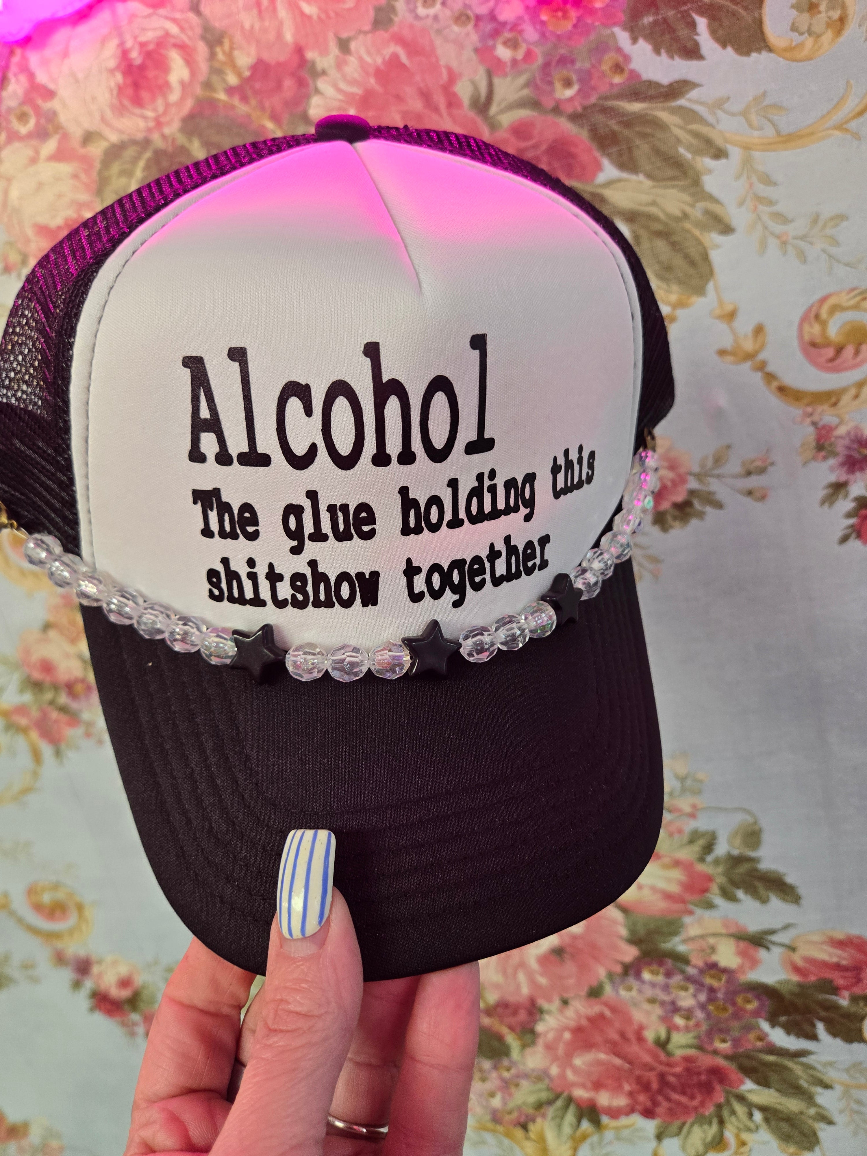 Alcohol Trucker Caps! 2 Colors!