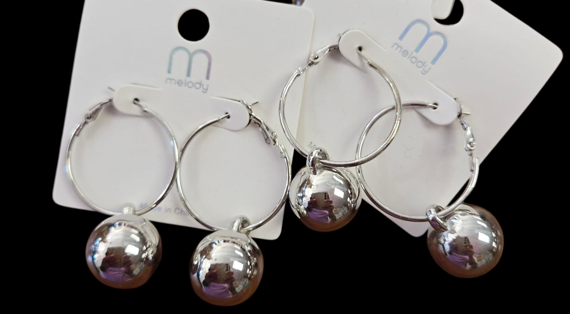 Silver Hoop Earrings!