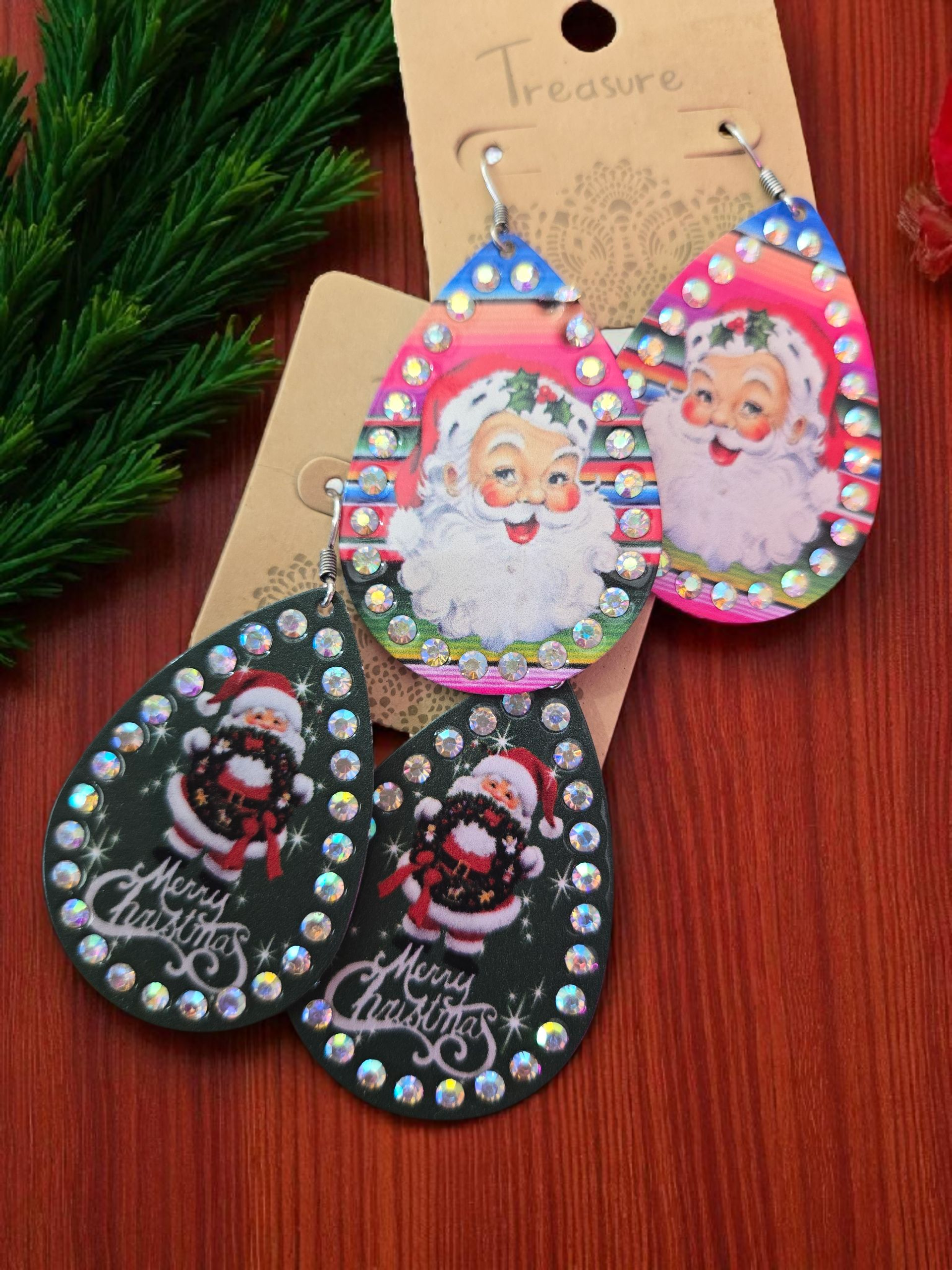 Sequin Christmas Earrings! 2 Styles!