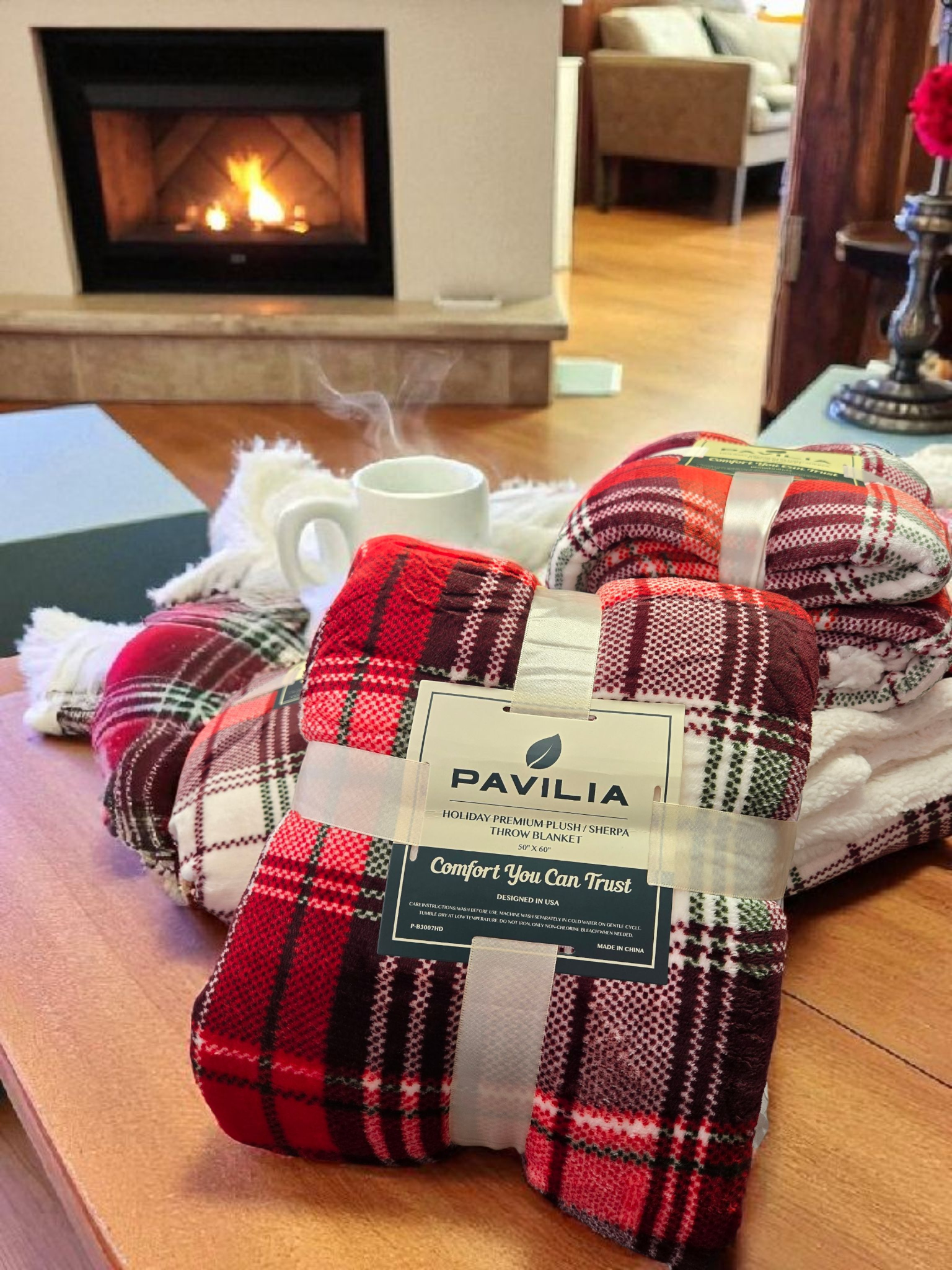 Holiday Premium Sherpa Throw!