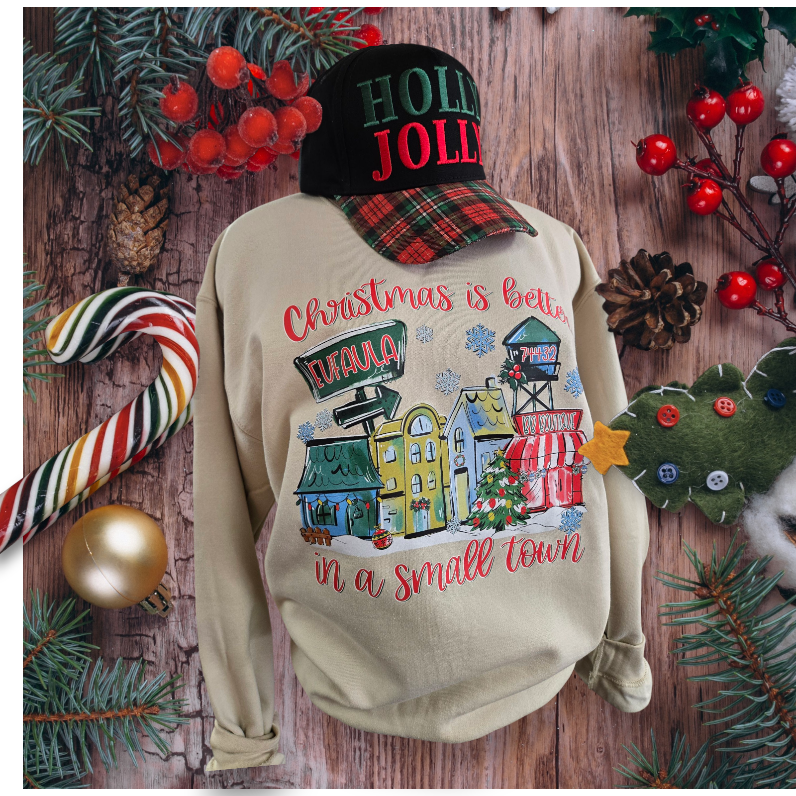 Eufaula Small Town Christmas Sweatshirt!