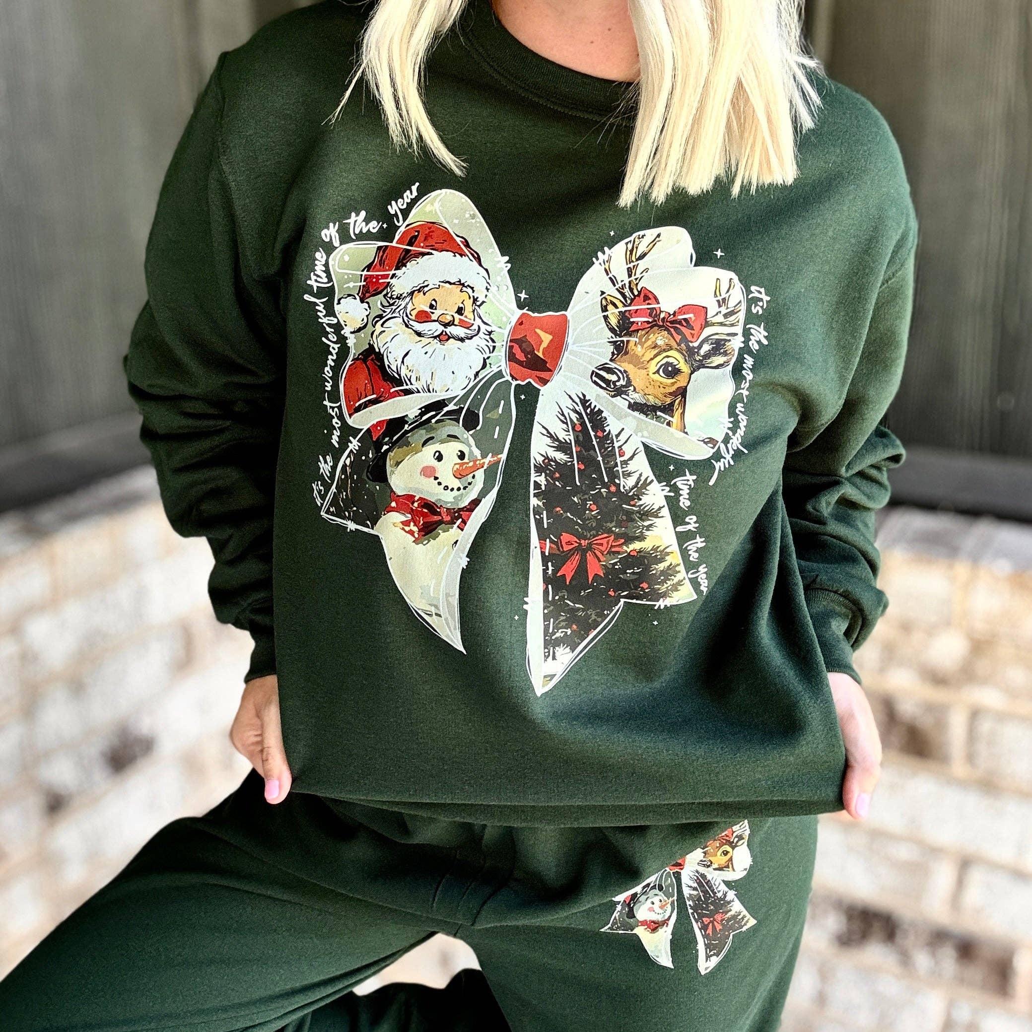 Frosty Bow Sweatshirt!