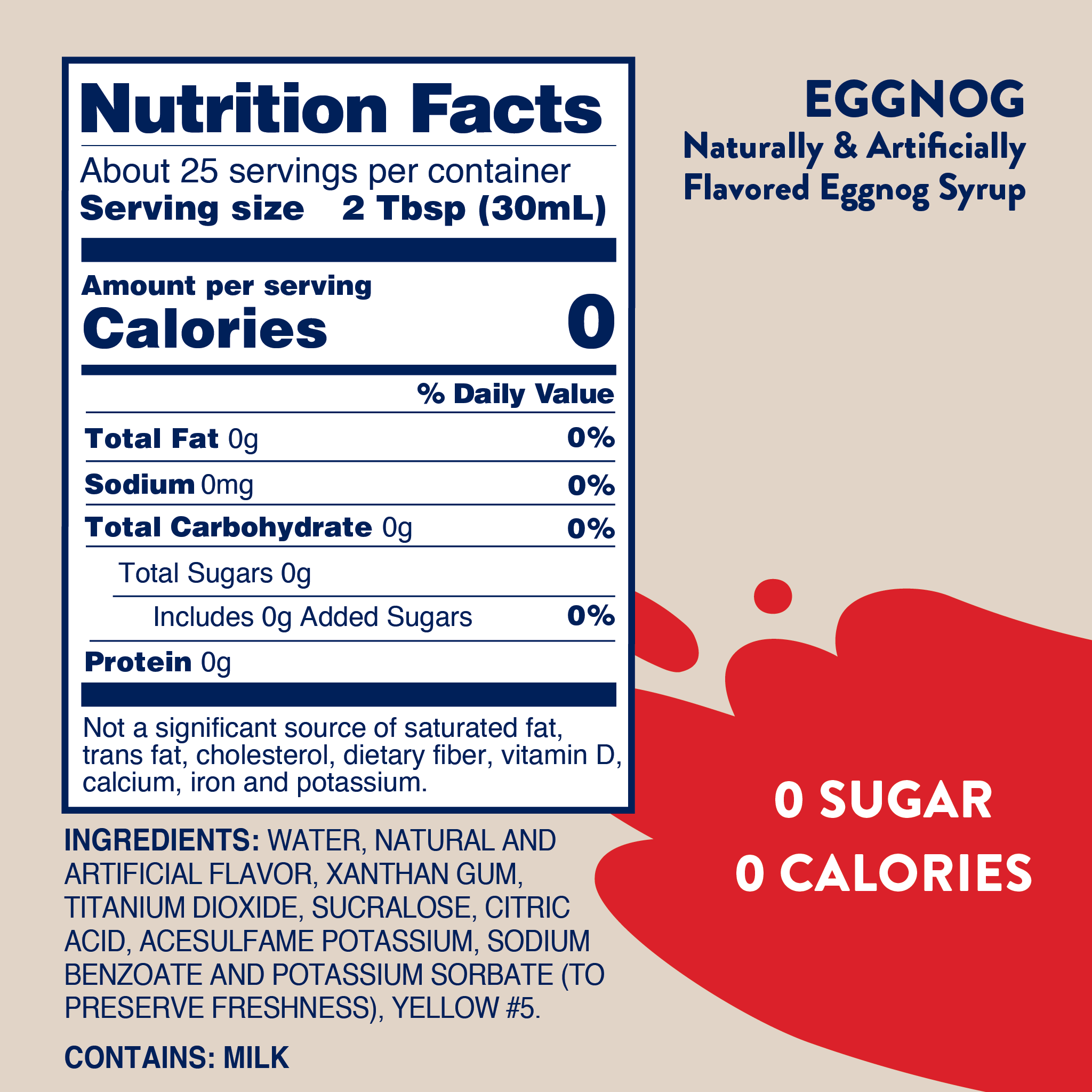 Sugar Free Eggnog Syrup!