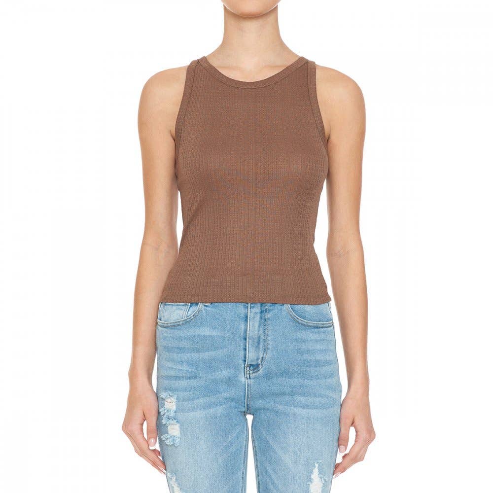 Ribbed Chestnut tank!
