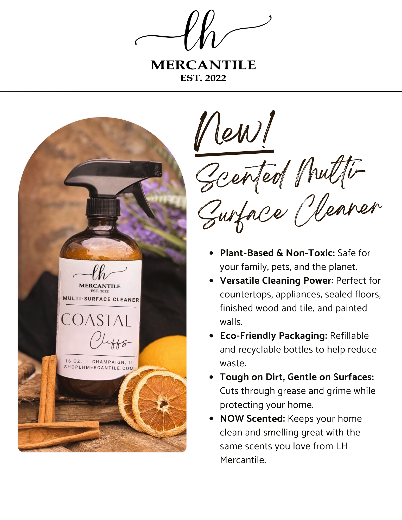 Multi-Surface Non Toxic Cleaner!