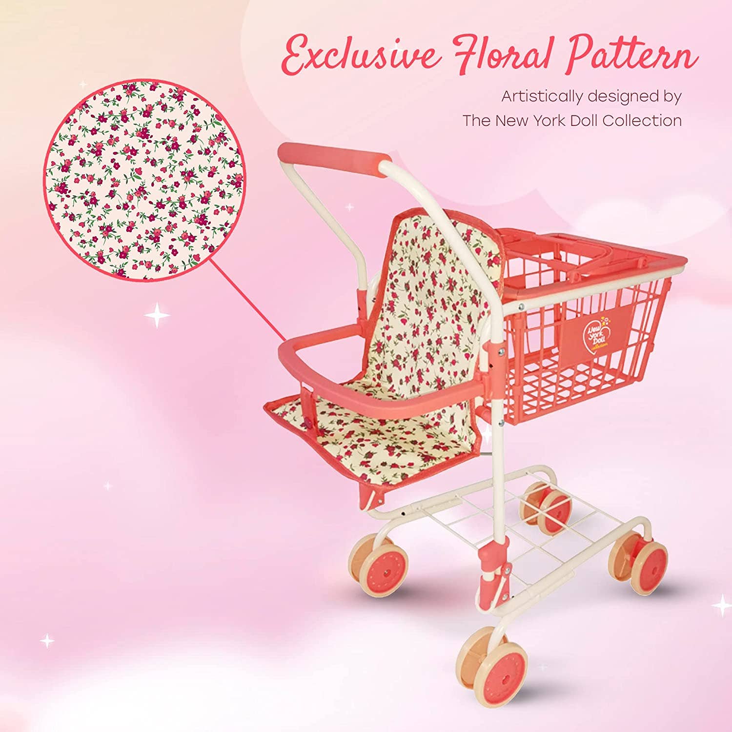 Toy Shopping Cart - Includes Food!