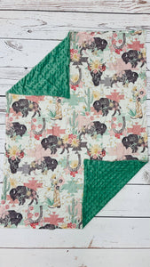 Minky Buffalo Blanket!