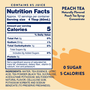 Sugar Free Peach Tea Syrup!