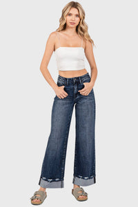 HIGH RISE COMFORT STRETCH WIDE LEG Denim!