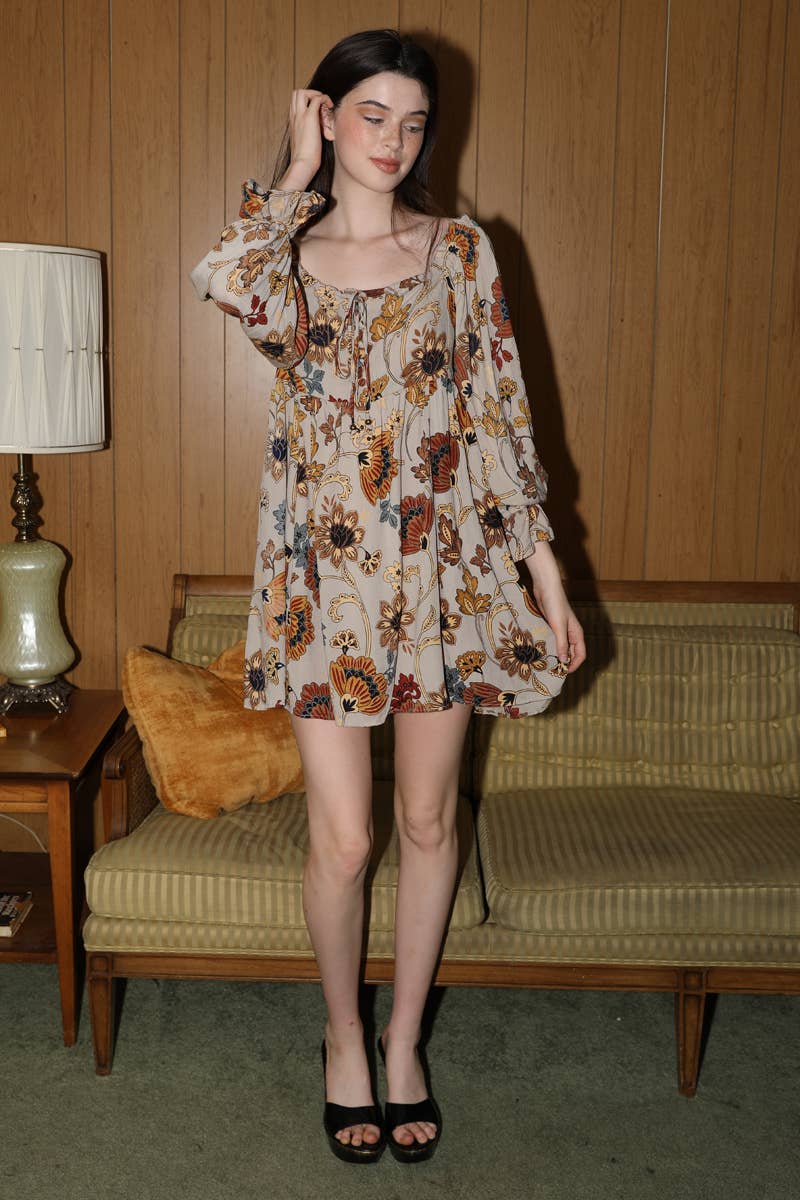 Whispers of Fall Baby doll Dress!