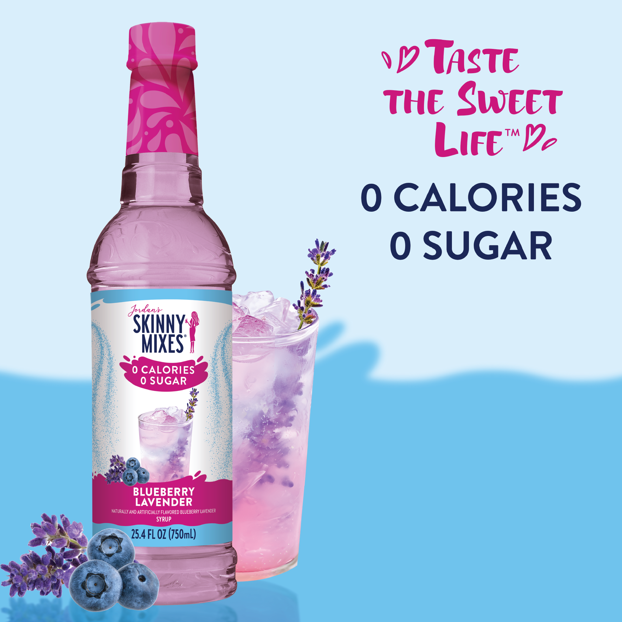 Sugar Free Blueberry Lavender Flavor Infusion Syrup!