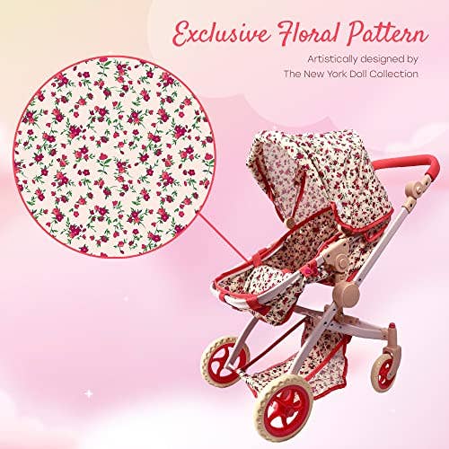Convertible Combo Baby Doll Floral Stroller!
