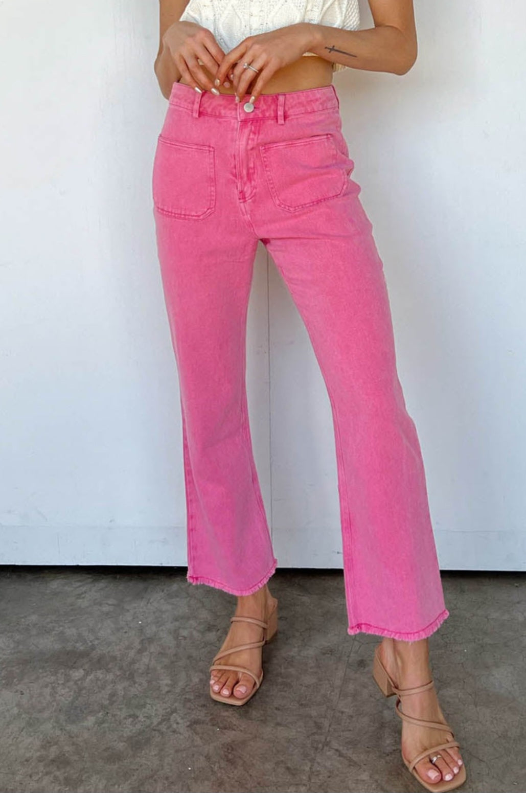 In stock! Crop Flare Jeans!