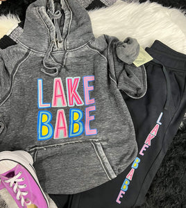 In stock! Lake Babe hoodie!