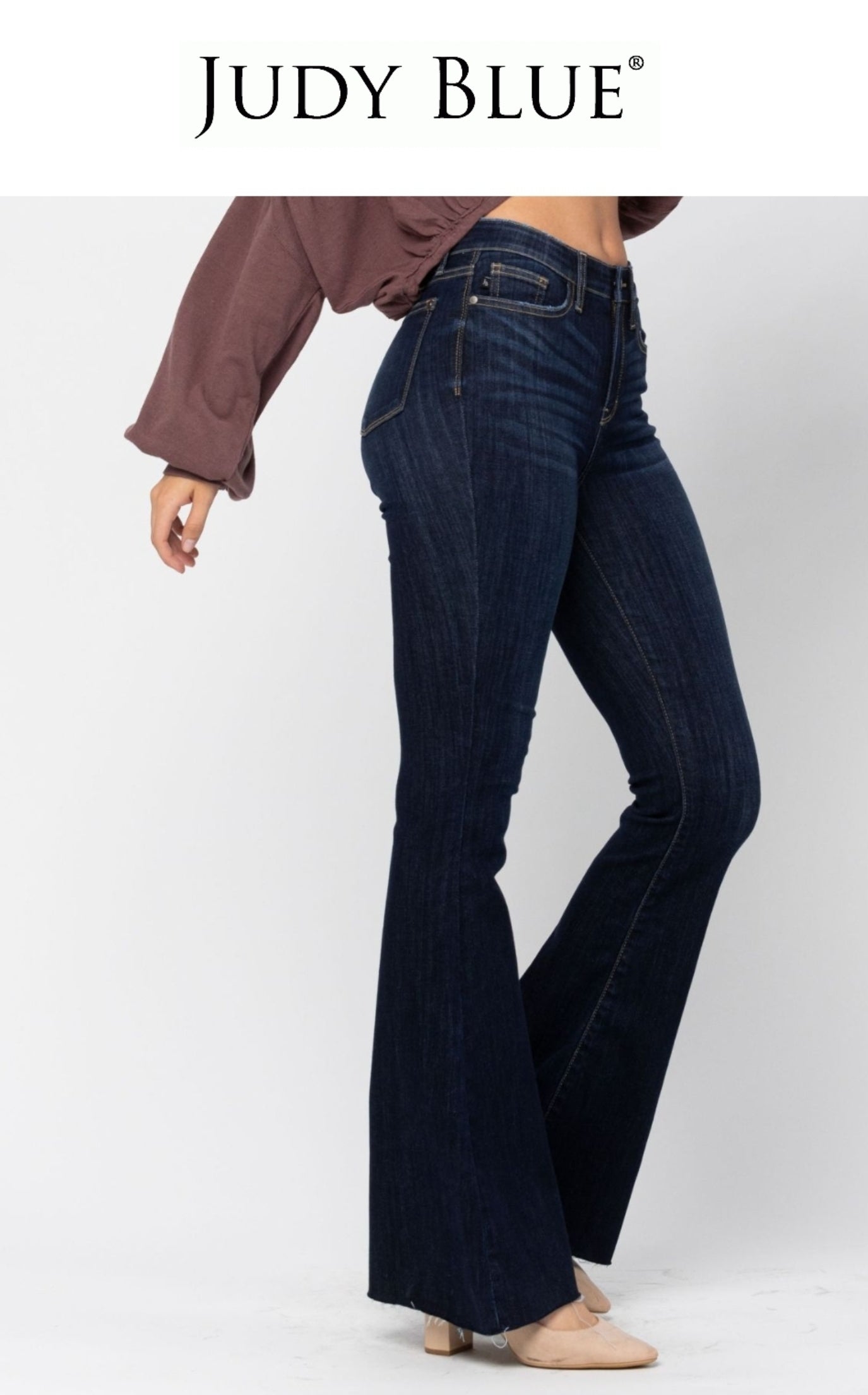 In stock! Judy Blue Flare leg Jeans