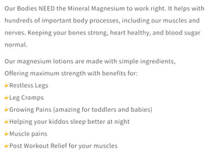 Magnesium Lotion!