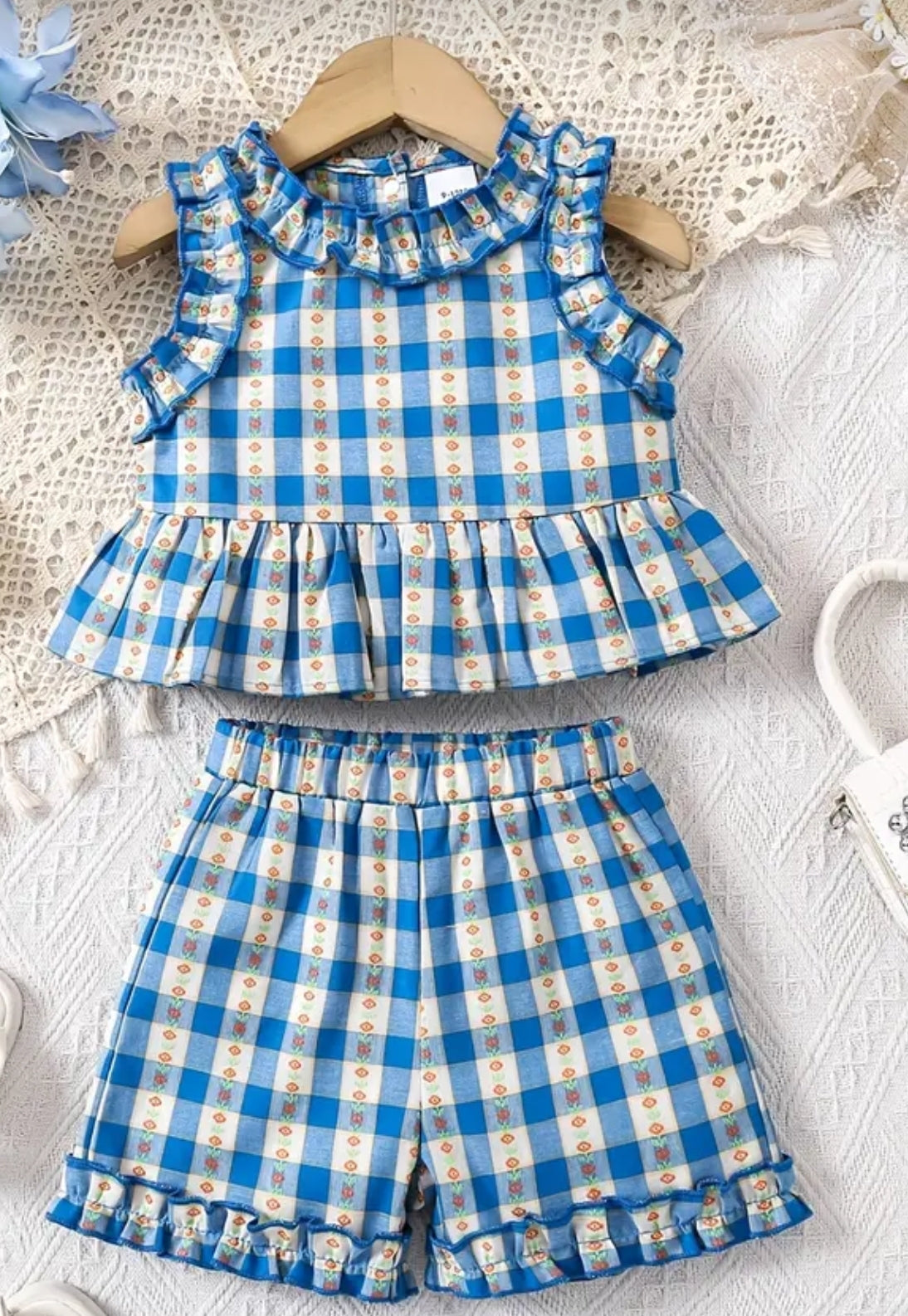 Vintage Plaid Shortset!