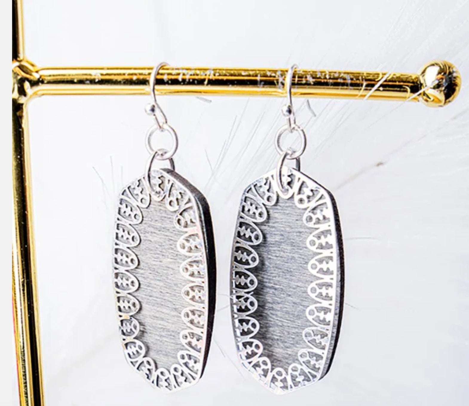 Layered Oval Earrings! 3 colors!