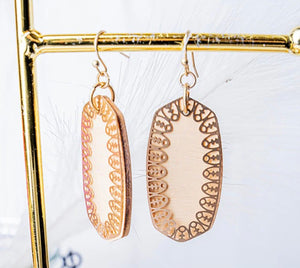 Layered Oval Earrings! 3 colors!