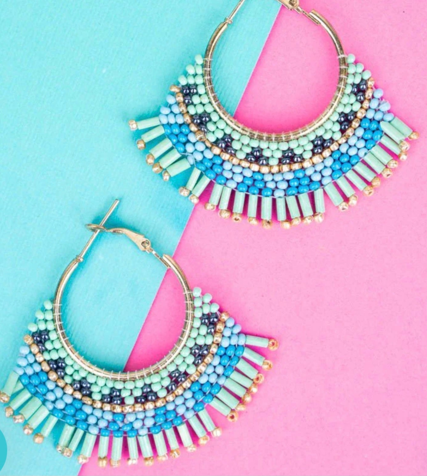 Gold Tone Hoop Earrings! 3 Colors!