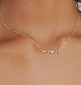 Mama Script Necklace!