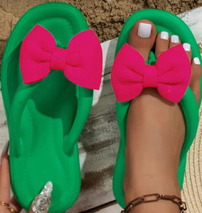 Bow Flipflops! 2 colors!
