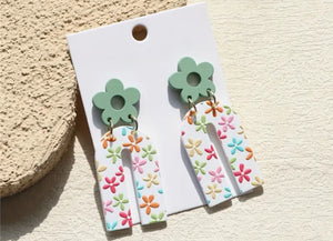 Floral Matte Earrings!