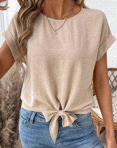 Knotted Hem Blouse!