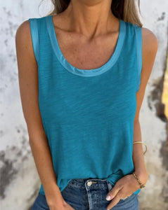 Peacock Blue Scoop Tank!