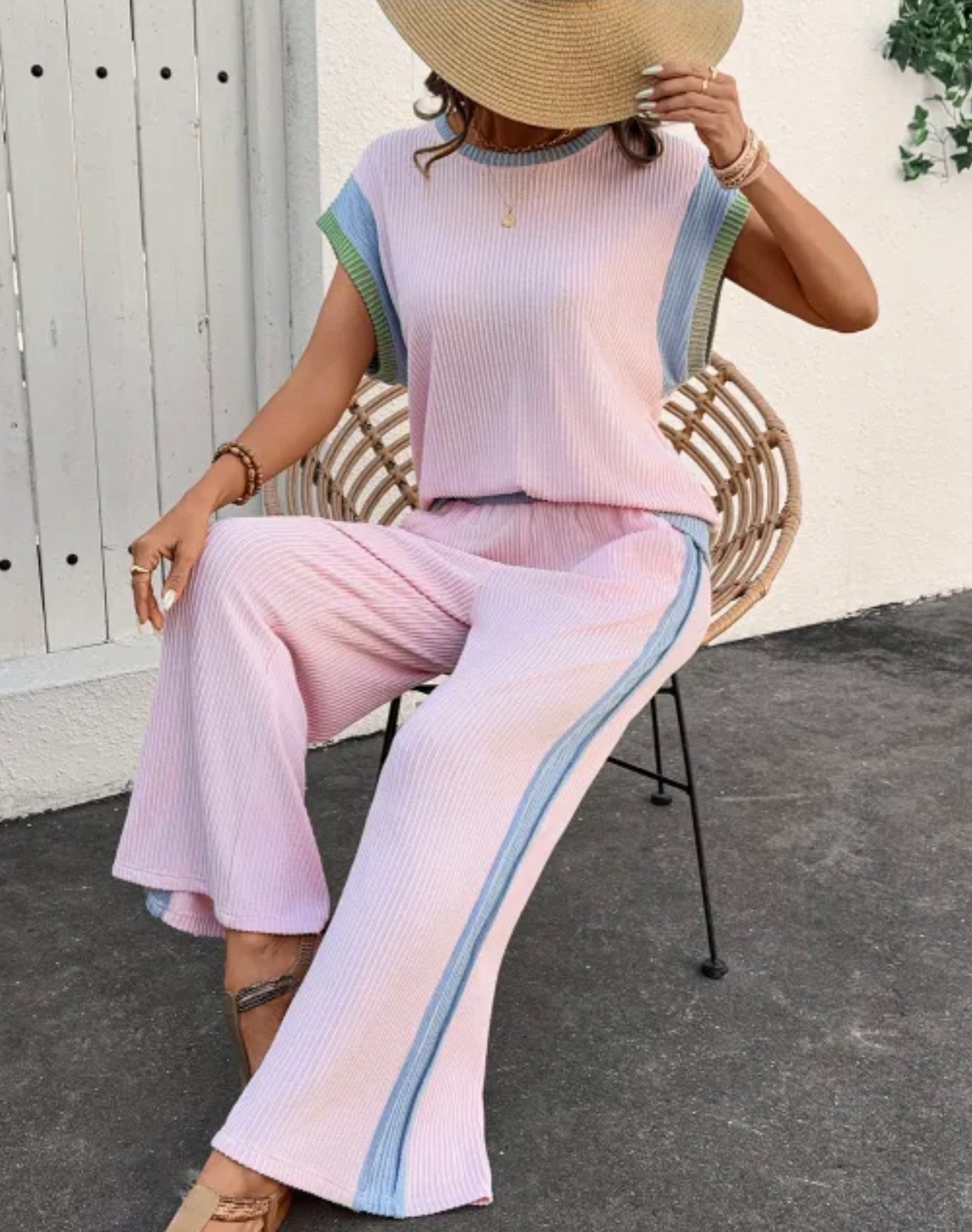Patchwork Pant Set!