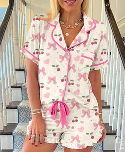 Cherry & Bows Sleepwear Set!