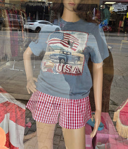 USA Vintage Style Flag Tee!