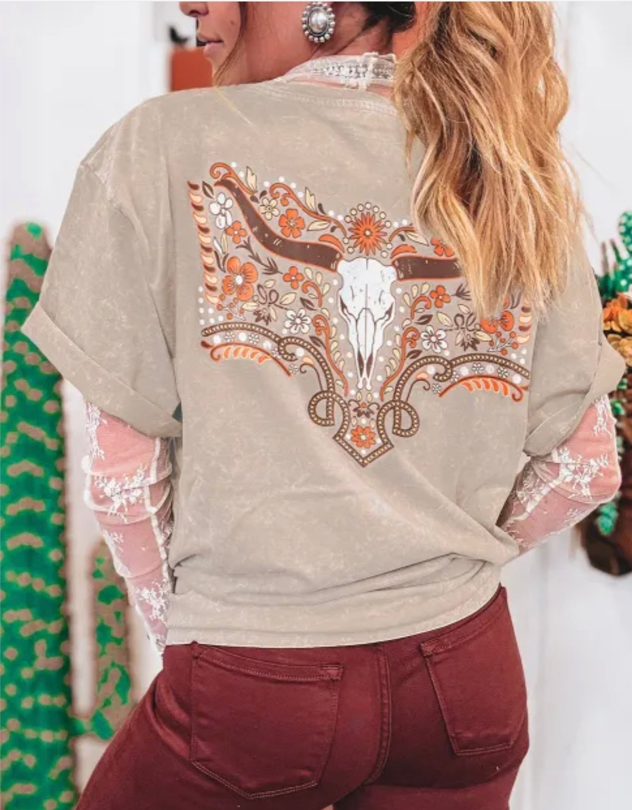 Mineral Wash Steer Tee!