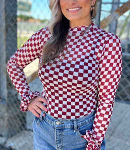 Checked Gameday Mesh Shirt!