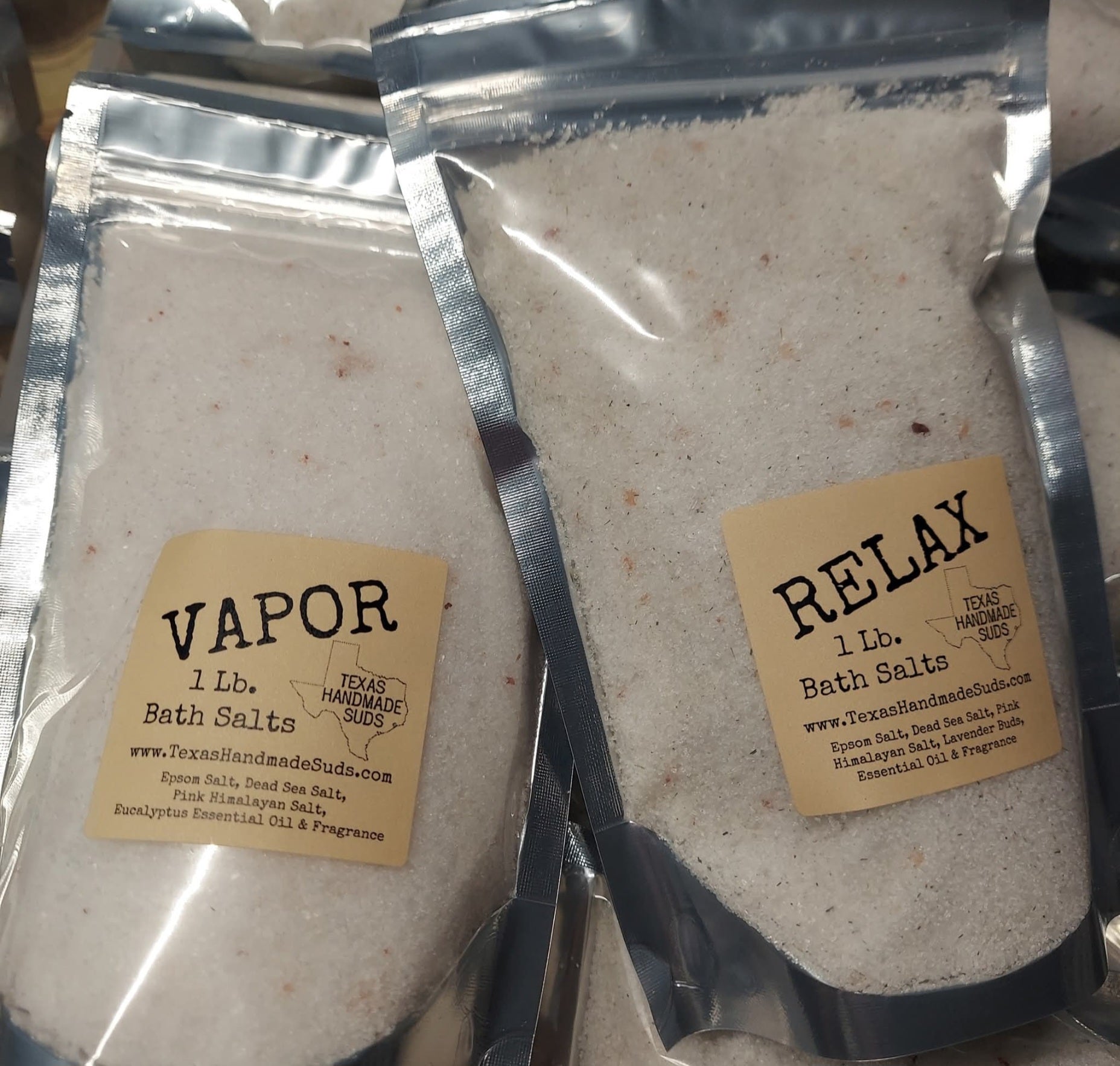 Essential Oil Bath salts! 2 Choices!