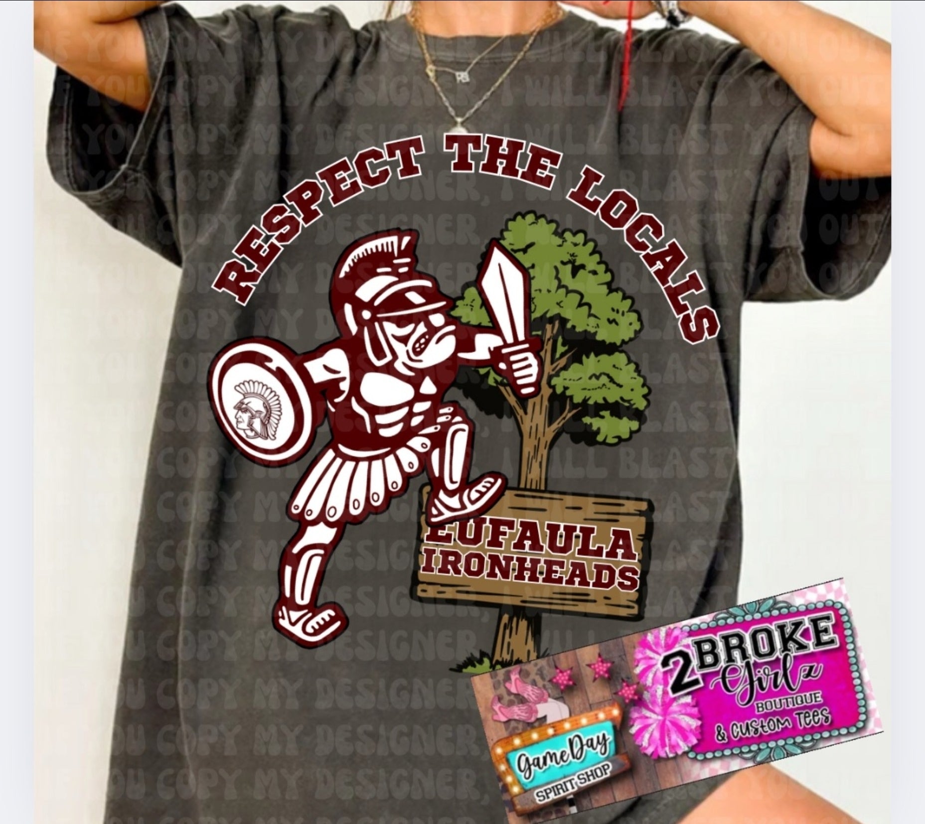 Eufaula Respect the Locals Tee! Adult & Youth!