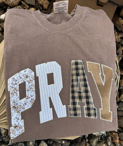 Pray Embroidery Patch Tee!