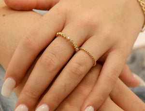 18k PVD Stainless Braided Rope Ring!