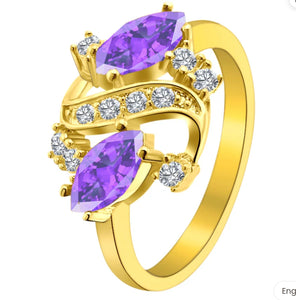Purple Marquise Zirconia Ring!