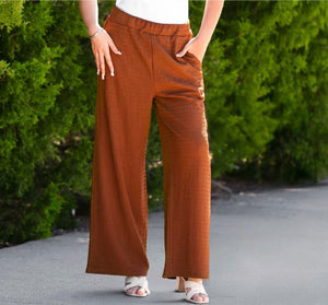 Textured Mocha Pants!