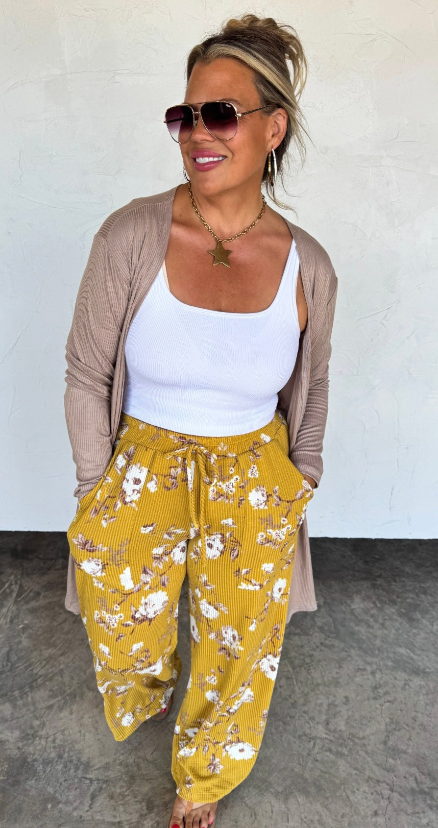 Floral Wide Leg Pants!