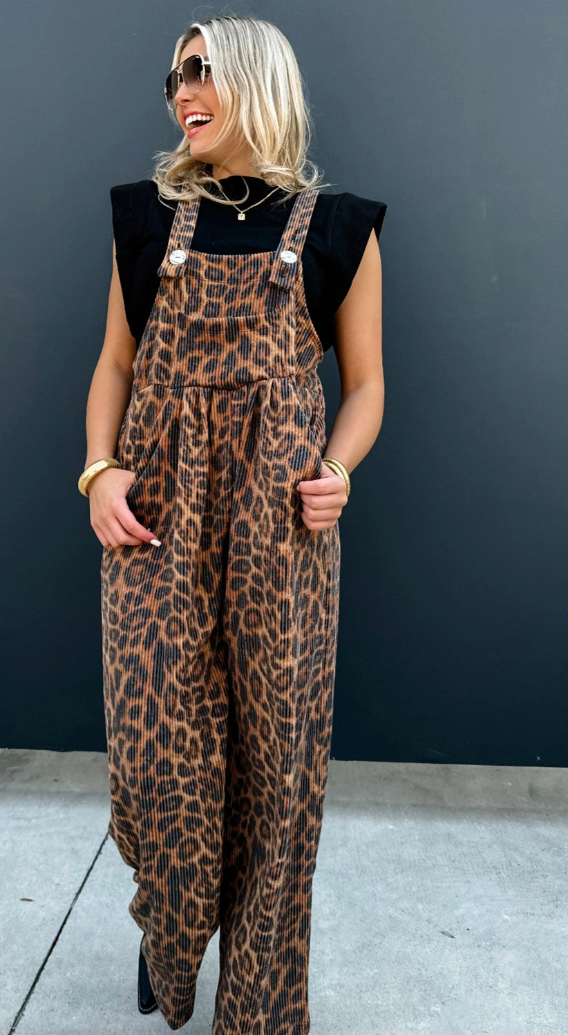 Cheetah Boho Overalls!