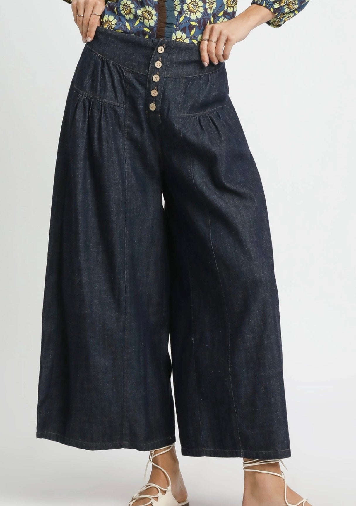 Dark Denim Palazzo Pants!