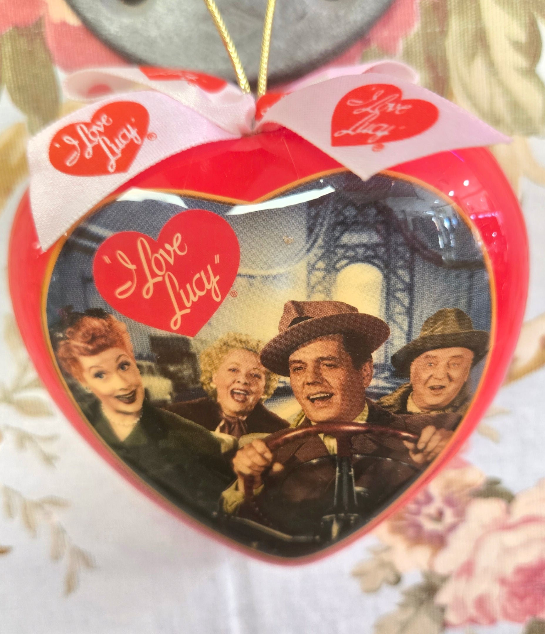 Vintage Lucille Ball or Elvis Ornament!